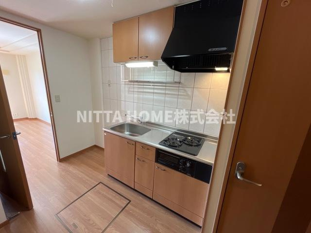 昴ーすばるーのキッチン|嬉しい2口ガスコンロ付き！！