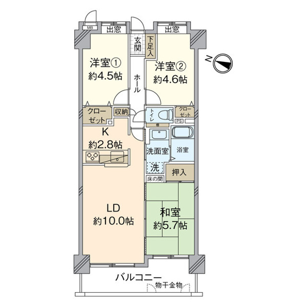 【間取り】 | JGMヴェルデ室見☆仲介手数料無料☆