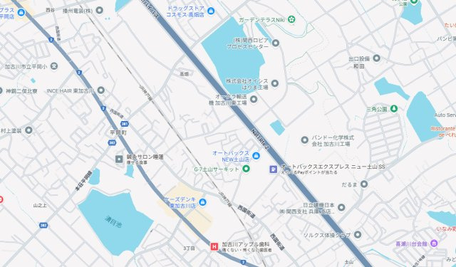 加古川市平岡町高畑　　中古戸建の地図