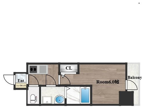 S-RESIDENCE高井田beletaの間取り