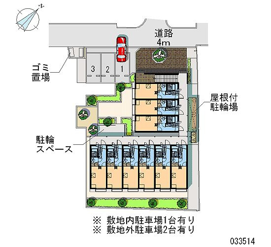 レオパレス松が岡ハイツⅡの区画図