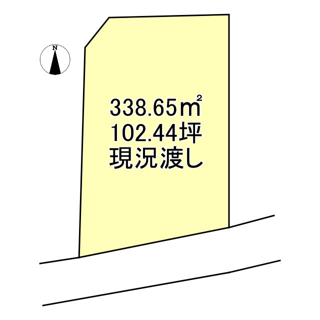 西条市楢木44-2　売土地の土地図|土地価格500万円、土地面積公簿338.65㎡