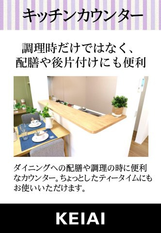 仲介手数料不要　KEIAIビルドLIGARE合志市幾久富2期【南ヶ丘小・合志中】のキッチン