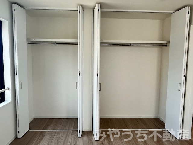 大石北町新築戸建の収納|3階洋室7.2帖の大容量クローゼットです。