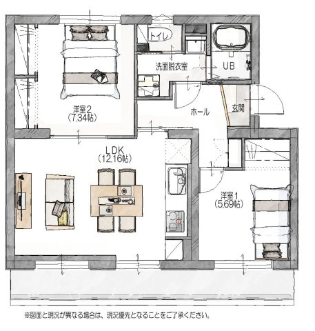 【間取り】 | 美室団地9棟