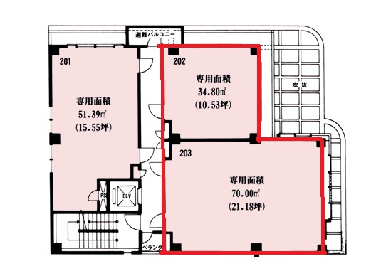 大津市大萱１丁目の店舗一部の間取り
