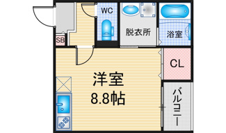 【間取り】 | R-Smart志賀本通 | 略図の為、現状優先