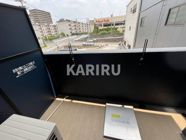 プレサンス深江橋ラヴィゲートのバルコニー