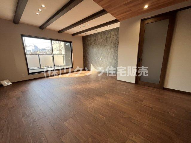 点野3丁目　新築一戸建ての居間・リビング|LDK20.0帖
■物件内覧・資金計画相談・住宅ローン相談、リフォーム相談、お問合せ受付中■
※当日・翌日のご内覧、ご相談はお電話でのお問合せがスムーズです！