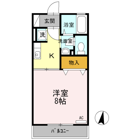 kanada B棟の間取り