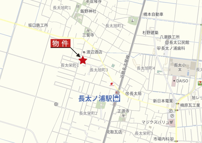 鈴鹿市長太旭町3丁目の地図|広域Map