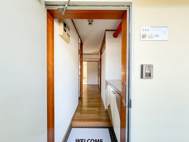 一ツ橋レジデンスの玄関