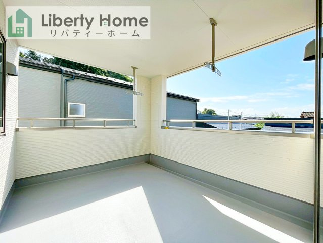 小美玉市小川第1　新築戸建　4号棟のバルコニー