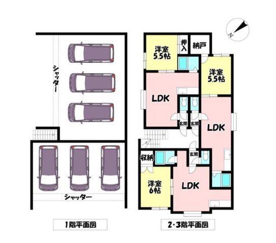 札幌市白石区中央二条4丁目　一棟売アパートの間取り