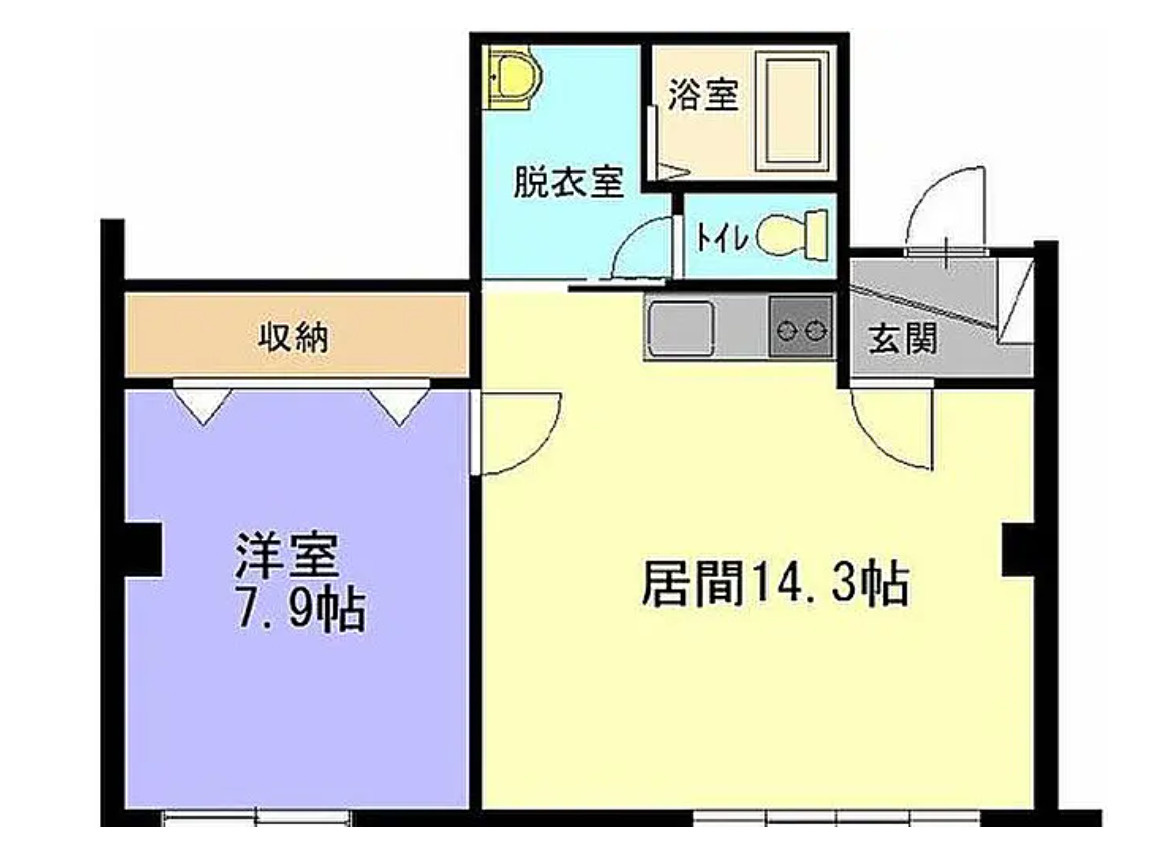 北海道旭川市六条通　一棟収益ビルの間取り