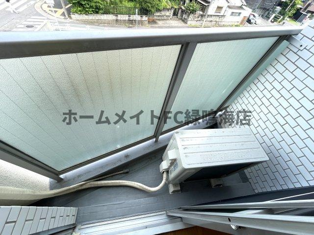 川原ロイヤルハイツのバルコニー