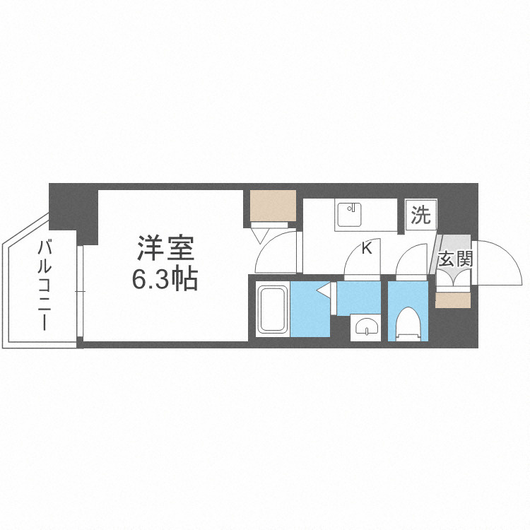 プレサンスブルーム東三国の間取り