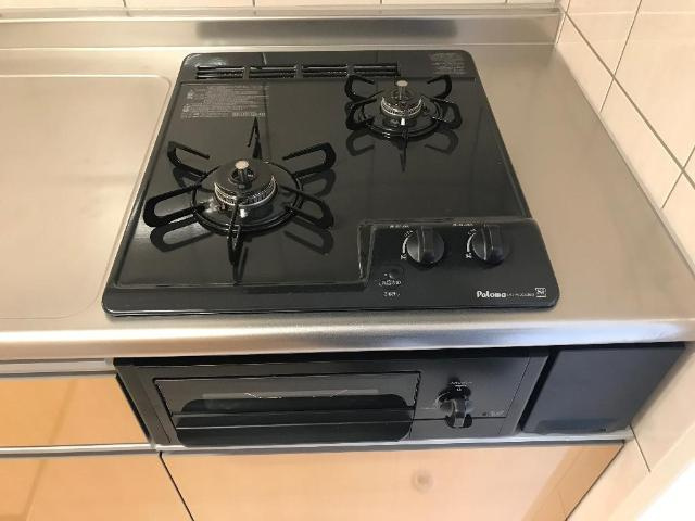 ルミナス　スカイのキッチン|2口ガスコンロ