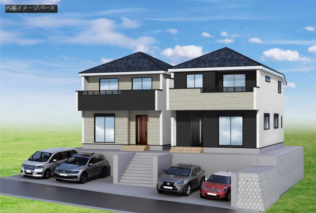 横浜市金沢区富岡西4丁目 新築戸建て【仲介手数料無料】カースペース2台