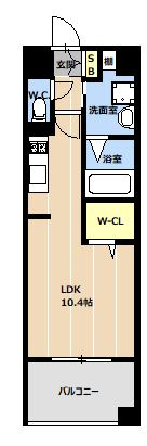【間取り】 | LIBTH天神東Ⅱ | 現況優先。