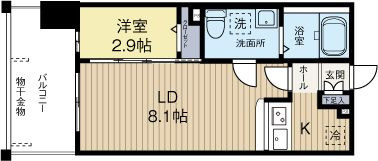 グランフォーレプライム大手門の間取り