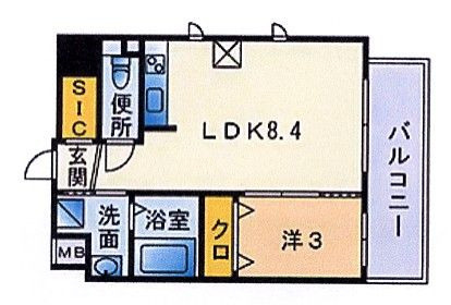 フローレンス桜坂の間取り