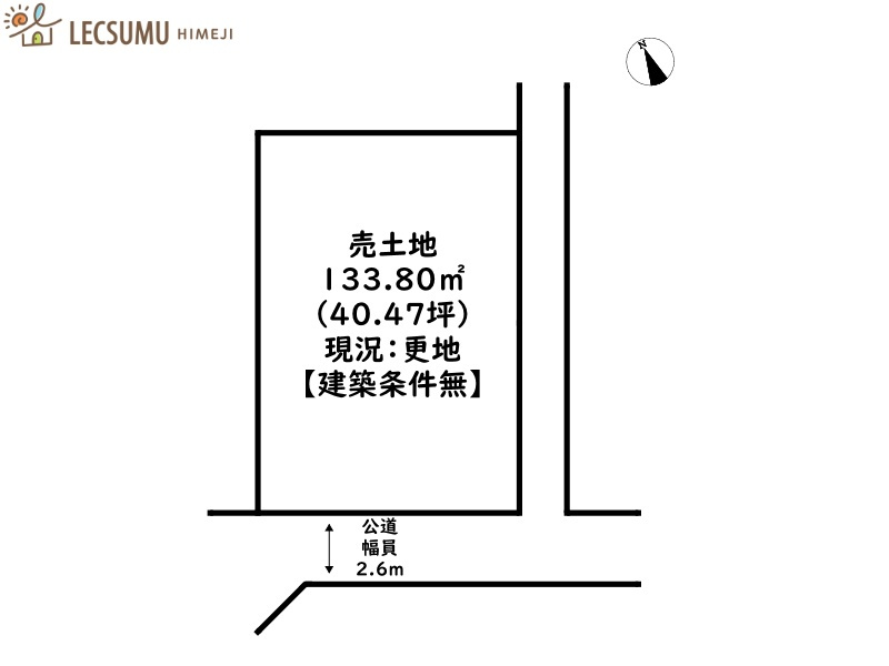 姫路市八代／売土地の土地図