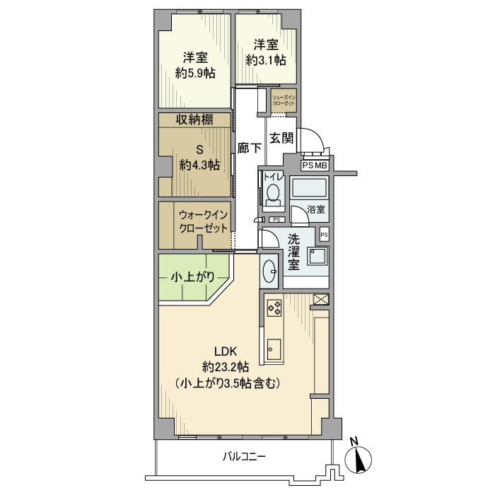 戸塚ハイライズの間取り