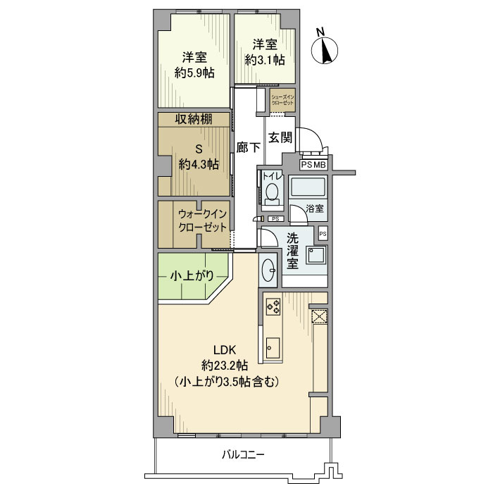 戸塚ハイライズの間取り