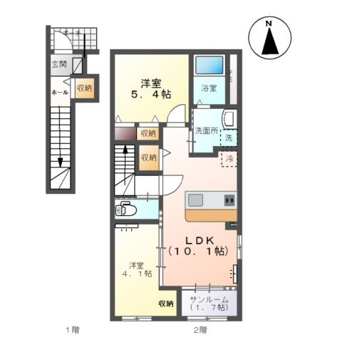 ルーベンス城東の間取り