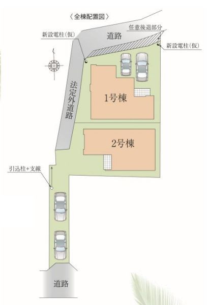 藤沢市羽鳥2丁目新築戸建て　1期1号棟の区画図|区画図「藤沢市羽鳥2丁目新築戸建て」