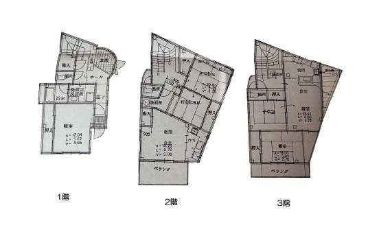 和歌山市秋葉町　中古戸建の間取り