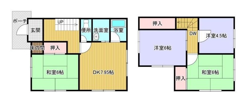 和歌山市田尻・中古戸建・115938の間取り
