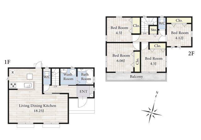 【間取り】 | リビングの大きな開口部は陽当たりの確保だけでなく、まとめ買いで大量のお買い物をした際や家具など大きな物を購入した際に便利です。