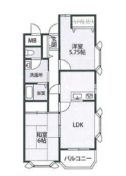 ベルメゾン志木の間取り