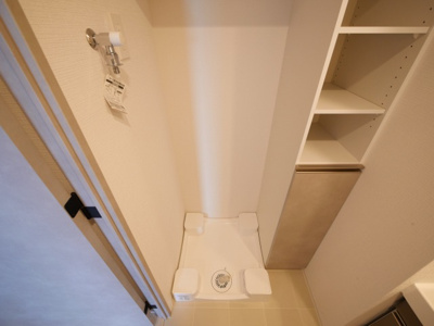 【設備】 | エスリードレジデンス大阪福島シティスクエア | 洗濯機置き場です。