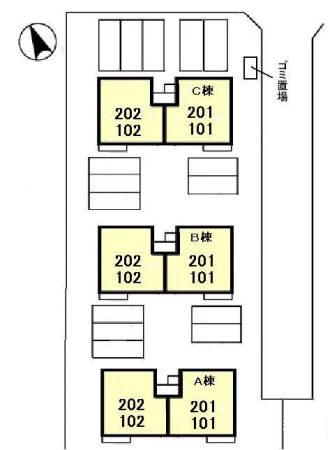 カサ・ド・マールAの区画図