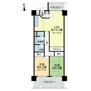 インペリアル南塚口ガーデンハウスの間取り