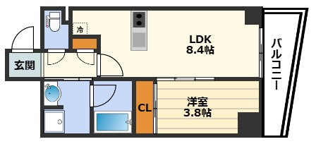 クレストコート堂島の間取り
