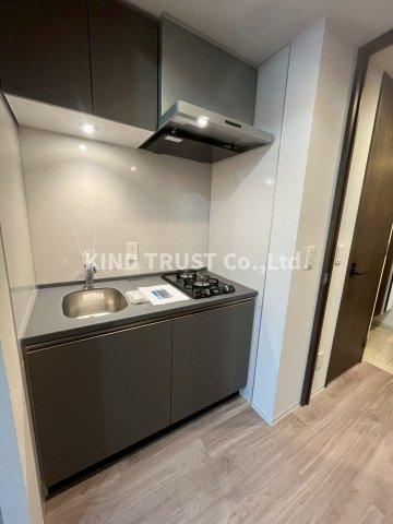 クレストコート堂島のキッチン|コンパクトなキッチンで掃除もラクラク