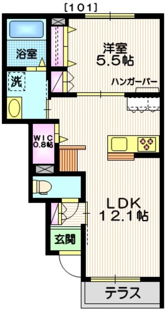 Ｄｏｒｆ中根の間取り|間取り