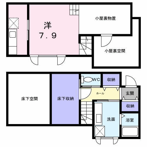 Ｂｌｅｕ　Ｃｉｅｌの間取り
