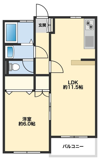 【間取り】 | ベルゴールド | 2F間取り図