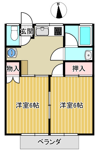 ヒルサイド見和IIの間取り