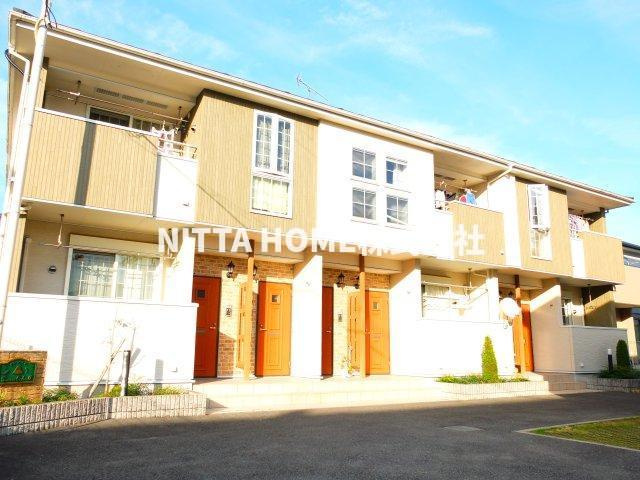 グリーン・エコーⅡの外観|角部屋南向きで日当たり良好＊コンビニ、スーパーなど徒歩近く◎