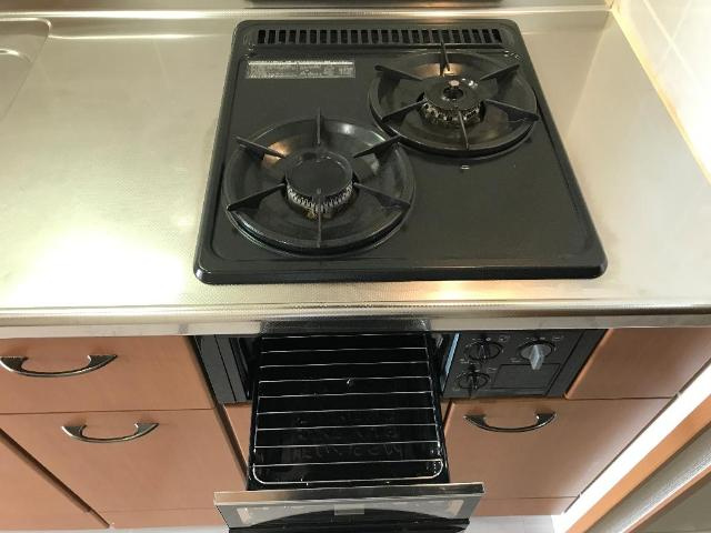 サンハイツ城山　　刈谷市近郊の賃貸はクラスホームのキッチン|ガスコンロ