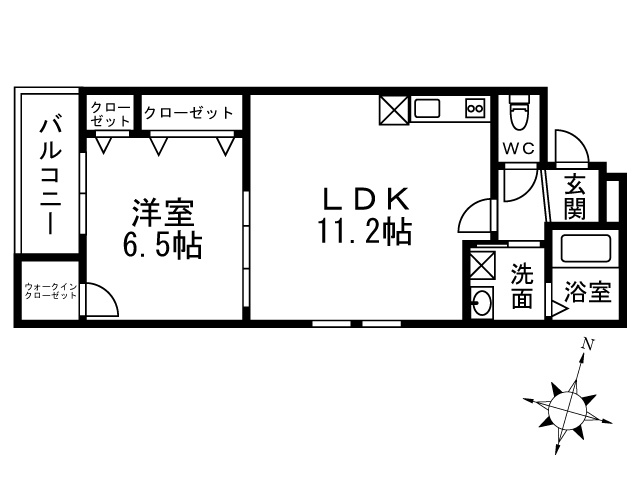 フジパレス恵比寿の間取り