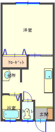 コーポ星野３号館の間取り