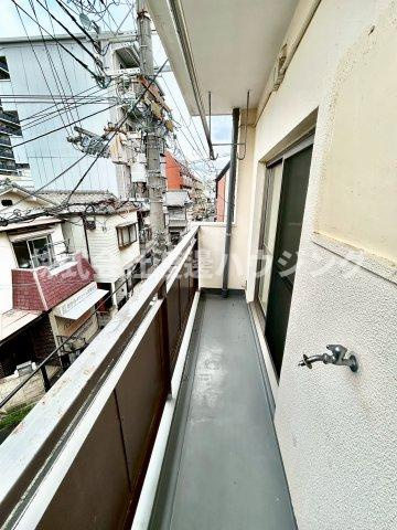 淡路マンションのバルコニー