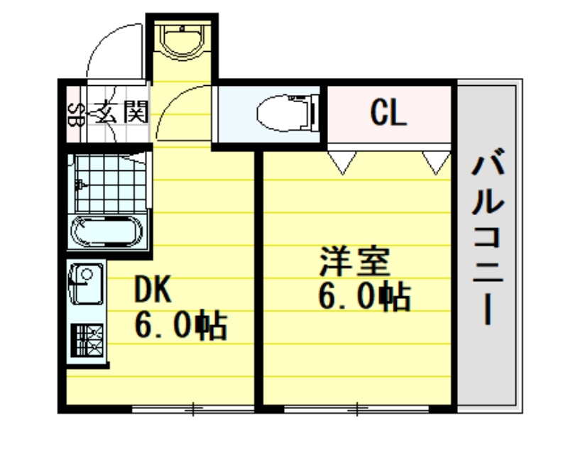 淡路マンションの間取り